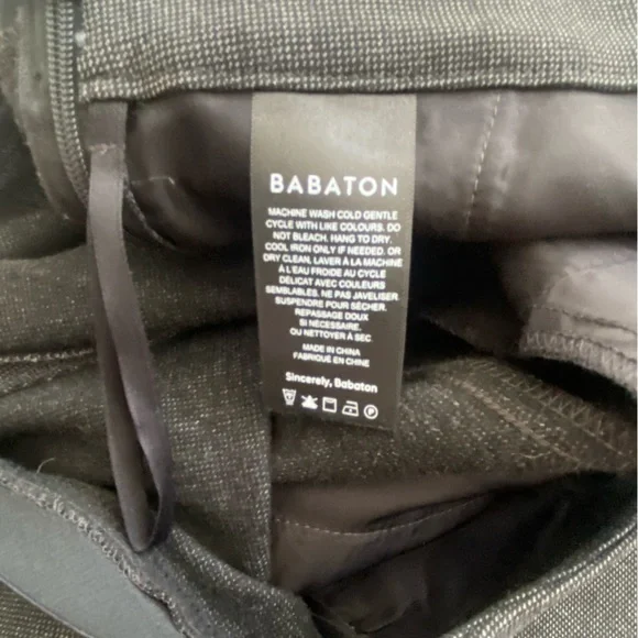 ARITZIA BABATON Brown Wide Leg Ankle Pant Size 6 Side Zip Elastic Back EUC - Picture 4 of 8